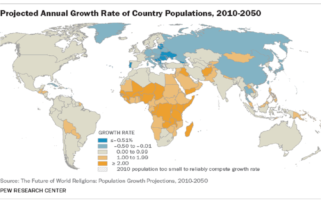 which is the fastest growing religion in world