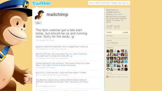 MailChimp’s Twitter background