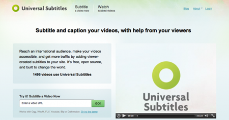 Caption and Translate Any Video with Universal Subtitles