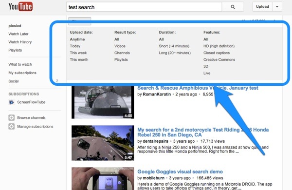 For Effective, Fast Search on YouTube