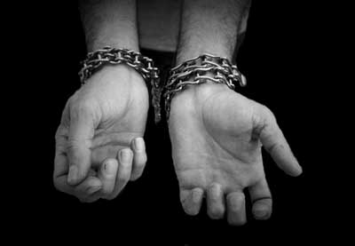 chained hands