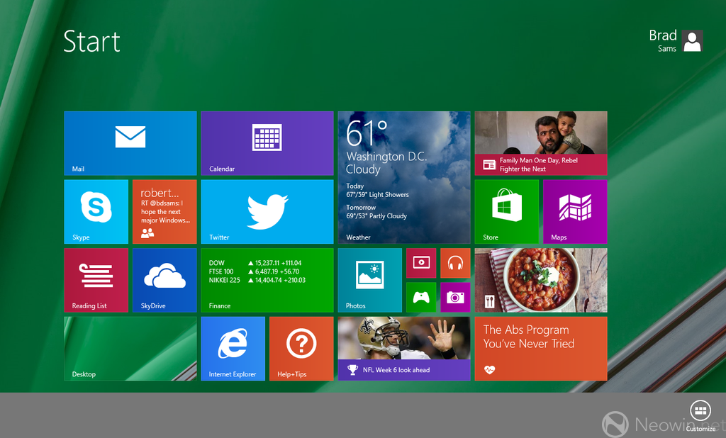 How to Customize Start Screen in Windows 8?