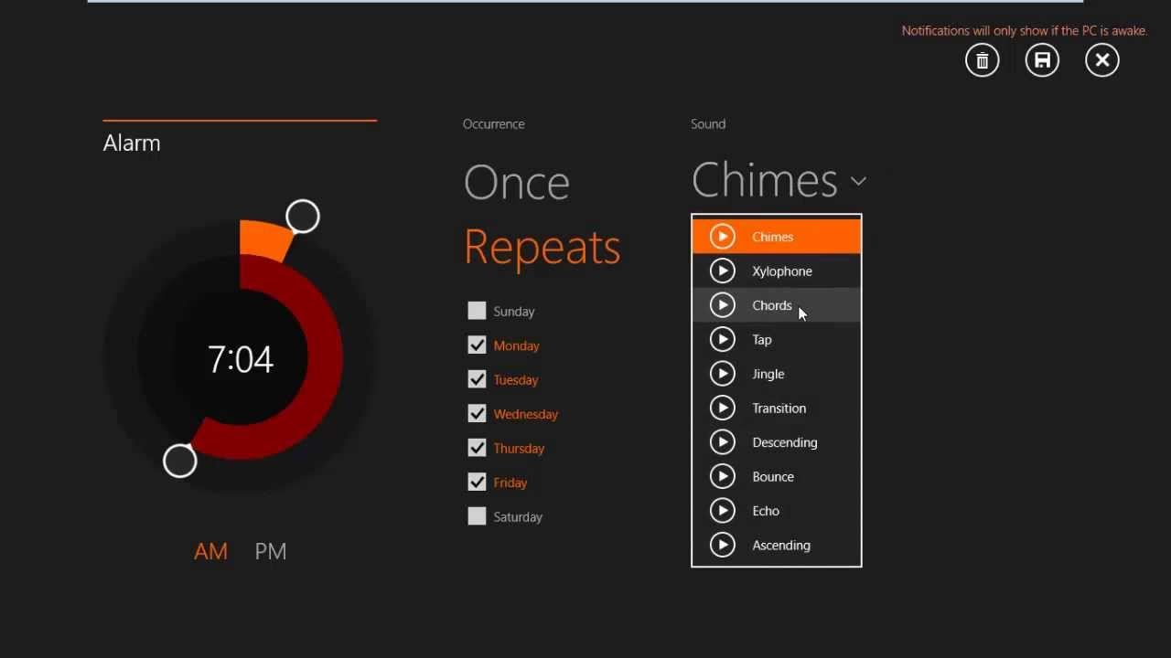 How to Set an Alarm in Windows  8.1
