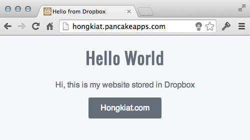 How to Host Your Personal Website on Dropbox