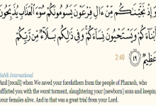 Prophet Moses and Bani Isra’il- An Example of Calling One’s Family to Islam